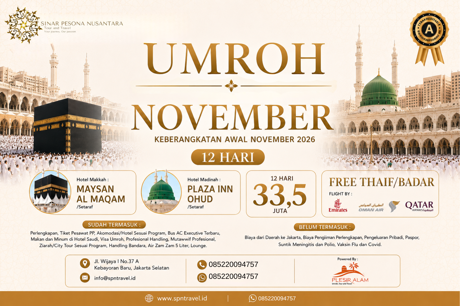 🕋 Umroh Barokah November
